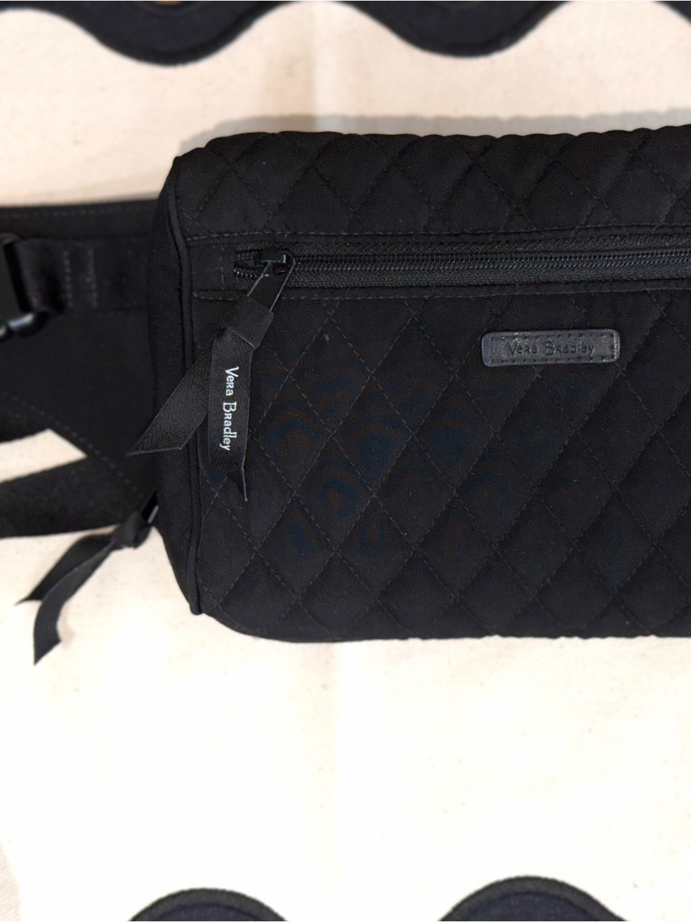 Vera Bradley Black Performance Twill RFID Belt Bag Crossbody Travel - Picture 2 of 11